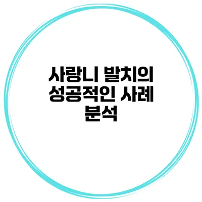 사랑니 발치의 성공적인 사례 분석